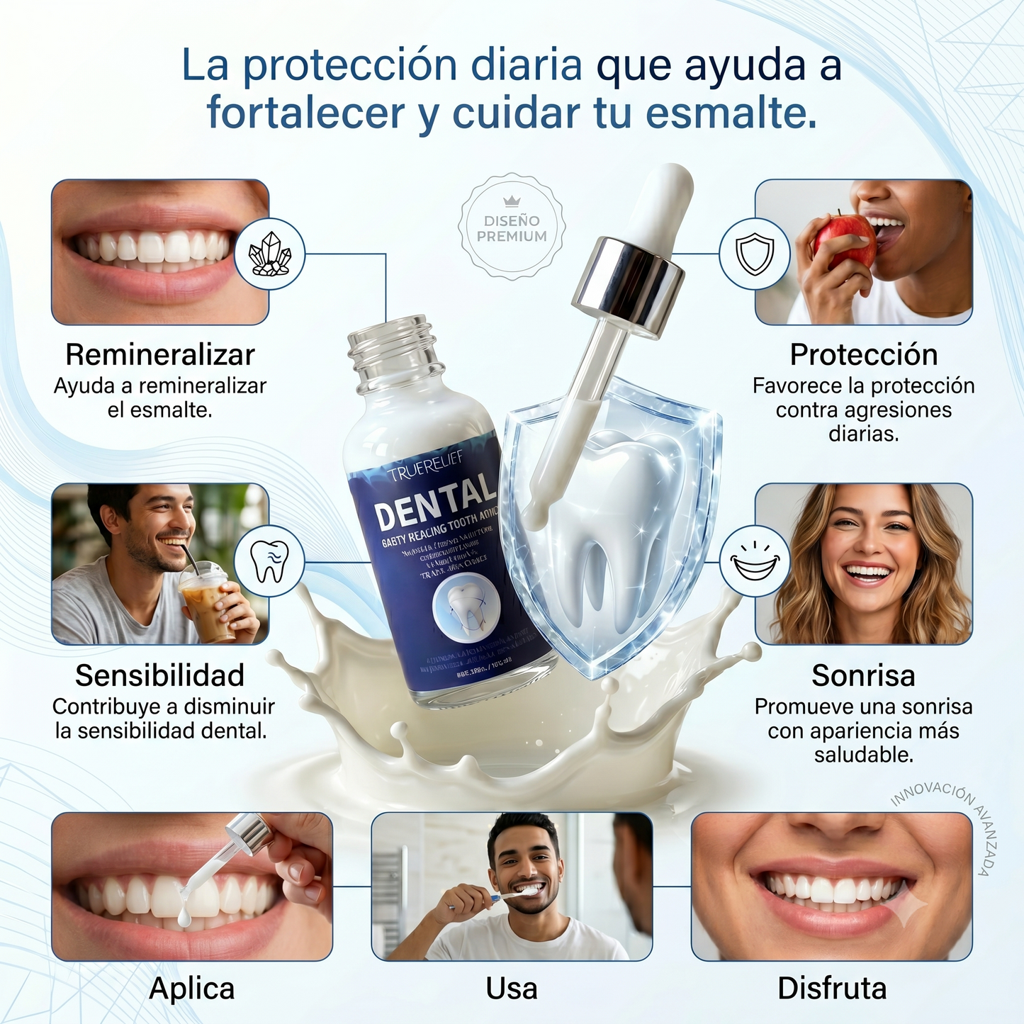 Crema para caries dentales