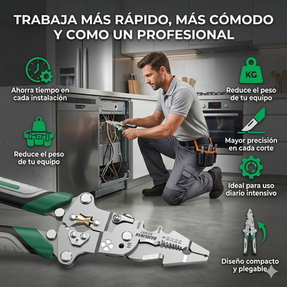 Pinza Pelacables Multiusos | 18 en 1 Ahorra tiempo y espacio