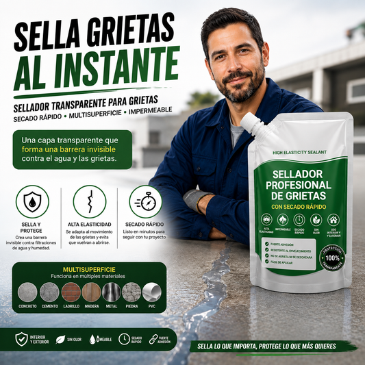Sellador para Grietas de secado rapido