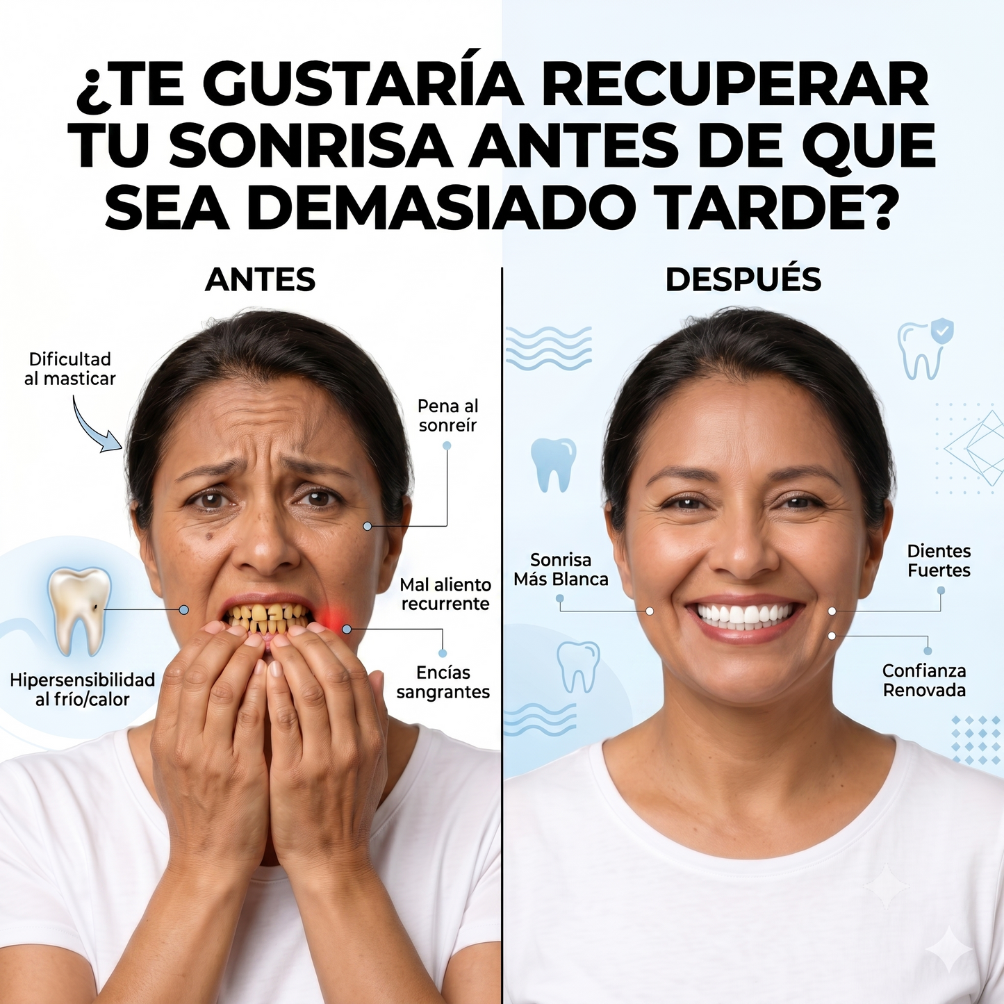 Crema para caries dentales